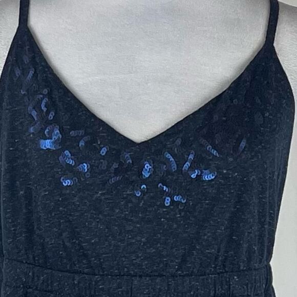 Vera Wang Navy Sequined Sundress NWT Size L - Picture 5 of 15